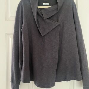 Columbia Sportswear Downtime Wrap Front Jacket Top Blue Gray Color Size XL